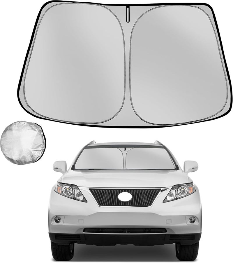 Fonowka Windshield Sun Shade for 2010-2015 Le-xus RX Foldable Sun Sunshade for Car Front Window Blocks UV Rays and Heat Automotive Interior Protector Custom Fit Accessories - Image 1